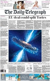 The Daily Telegraph (UK) Newspaper Front Page for 12 February 2016