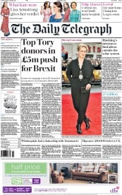 The Daily Telegraph (UK) Newspaper Front Page for 13 April 2016