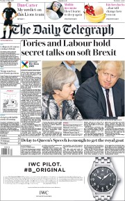The Daily Telegraph (UK) Newspaper Front Page for 13 June 2017
