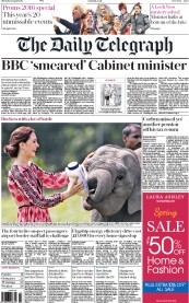 The Daily Telegraph (UK) Newspaper Front Page for 14 April 2016