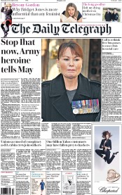 The Daily Telegraph (UK) Newspaper Front Page for 15 December 2016