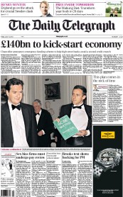 The Daily Telegraph (UK) Newspaper Front Page for 15 June 2012