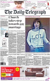 The Daily Telegraph (UK) Newspaper Front Page for 16 February 2017
