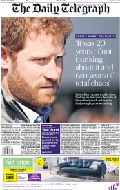 The Daily Telegraph (UK) Newspaper Front Page for 17 April 2017