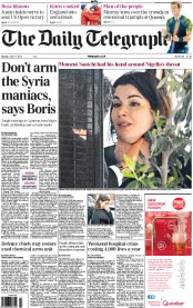 The Daily Telegraph (UK) Newspaper Front Page for 17 June 2013