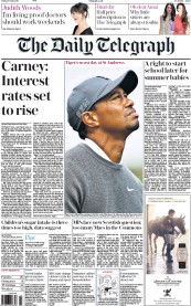 The Daily Telegraph Newspaper Front Page (UK) for 17 July 2015