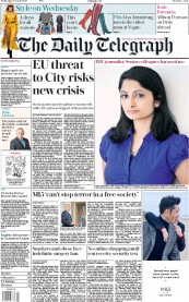 The Daily Telegraph (UK) Newspaper Front Page for 18 October 2017