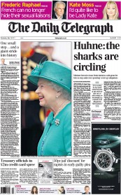 The Daily Telegraph (UK) Newspaper Front Page for 18 May 2011