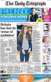 The Daily Telegraph (UK) Newspaper Front Page for 19 October 2013