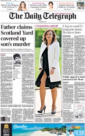 The Daily Telegraph Newspaper Front Page (UK) for 19 November 2014