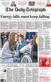 The Daily Telegraph (UK) Newspaper Front Page for 20 January 2015