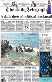 The Daily Telegraph Newspaper Front Page (UK) for 21 April 2015