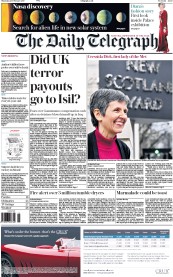 The Daily Telegraph (UK) Newspaper Front Page for 23 February 2017