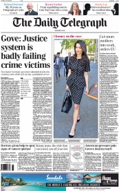 The Daily Telegraph (UK) Newspaper Front Page for 23 June 2015