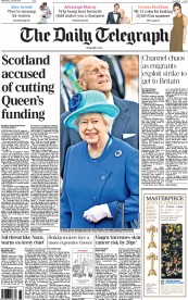 The Daily Telegraph Newspaper Front Page (UK) for 24 June 2015