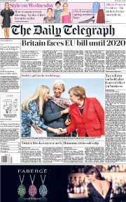 The Daily Telegraph (UK) Newspaper Front Page for 26 April 2017