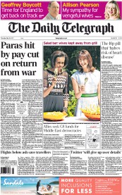 The Daily Telegraph (UK) Newspaper Front Page for 26 May 2011