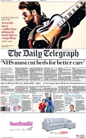 The Daily Telegraph (UK) Newspaper Front Page for 27 December 2016