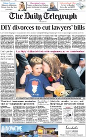 The Daily Telegraph Newspaper Front Page (UK) for 27 February 2014