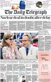 The Daily Telegraph (UK) Newspaper Front Page for 29 July 2016