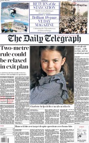 The Daily Telegraph (UK) Newspaper Front Page for 2 May 2020