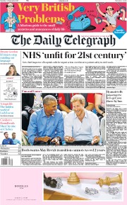 The Daily Telegraph (UK) Newspaper Front Page for 30 September 2017