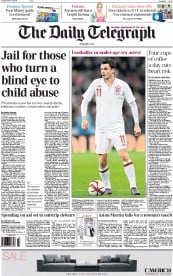 The Daily Telegraph (UK) Newspaper Front Page for 3 March 2015