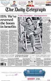 The Daily Telegraph (UK) Newspaper Front Page for 4 February 2015