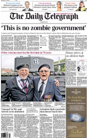The Daily Telegraph (UK) Newspaper Front Page for 4 June 2014