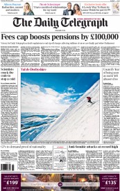 The Daily Telegraph (UK) Newspaper Front Page for 5 February 2015