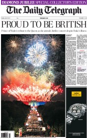 The Daily Telegraph (UK) Newspaper Front Page for 5 June 2012