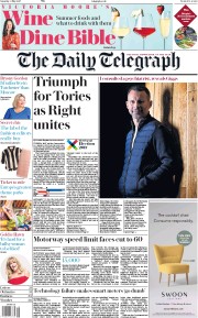 The Daily Telegraph (UK) Newspaper Front Page for 6 May 2017