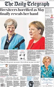 The Daily Telegraph (UK) Newspaper Front Page for 6 July 2018