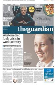 The Guardian (UK) Newspaper Front Page for 10 October 2015