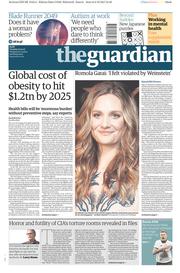 The Guardian (UK) Newspaper Front Page for 10 October 2017