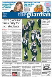 The Guardian (UK) Newspaper Front Page for 10 May 2011