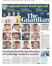 The Guardian (UK) Newspaper Front Page for 11 July 2018