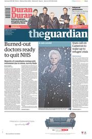 The Guardian Newspaper Front Page (UK) for 11 September 2015