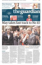 The Guardian (UK) Newspaper Front Page for 12 July 2016
