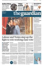 The Guardian (UK) Newspaper Front Page for 15 May 2017
