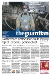 The Guardian Newspaper Front Page (UK) for 16 October 2014