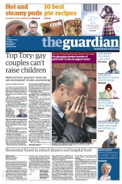 The Guardian (UK) Newspaper Front Page for 16 February 2013