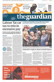 The Guardian (UK) Newspaper Front Page for 16 May 2017
