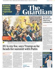 The Guardian (UK) Newspaper Front Page for 16 July 2018