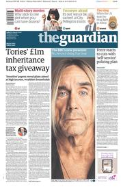 The Guardian Newspaper Front Page (UK) for 17 March 2015