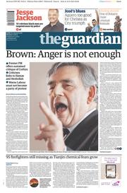 The Guardian Newspaper Front Page (UK) for 17 August 2015
