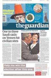The Guardian (UK) Newspaper Front Page for 17 September 2016