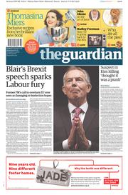 The Guardian (UK) Newspaper Front Page for 18 February 2017