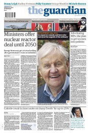 The Guardian (UK) Newspaper Front Page for 19 February 2013