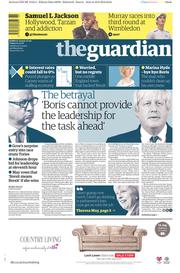 The Guardian (UK) Newspaper Front Page for 1 July 2016